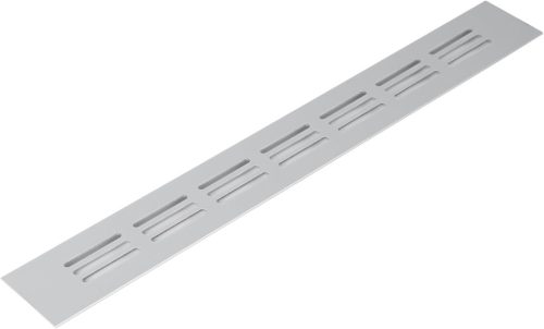 Vent Systems Alumínium Szellőzőrács 40x300 mm - Ezüst Légbeömlő Nyílás Beltéri/Kültéri Használatra, Fűtés-Hűtés Rendszerekhez