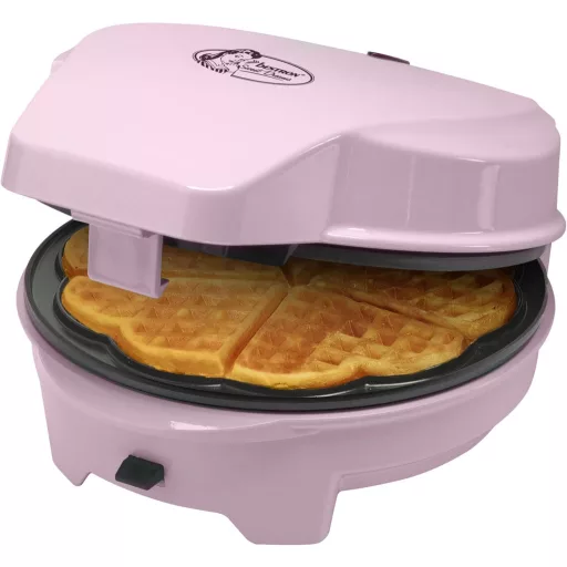 Bestron ASW238P 3az1-ben retró süteménysütő rózsaszín, 700W, 3 cserélhető lemez