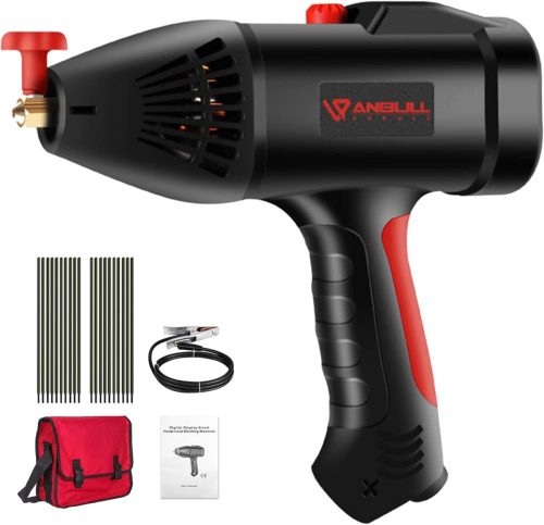 Anbull 140A Hordozható MMA Elektródás Hegesztőgép - 220V/3000W IGBT Inverteres Ívhegesztő, 1,5kg Ultrakönnyű, Digitális Kijelzővel, Túlmeleg