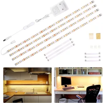   WOBANE 2m LED podsvietenie kuchynskej linky, teplá biela, 12V