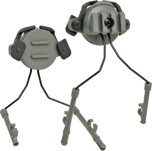 WISEONUS Taktikai Airsoft Sisak Adapter Comtac Fejhallgatókhoz - Összecsukható Nylon Felfüggesztés, Katonai Felhasználásra, OD Színben
