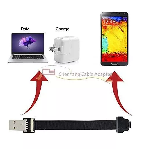 FPV i telefon FPC kabel - USB 2.0 A - Micro USB 5Pin plosnati podatkovni kabel