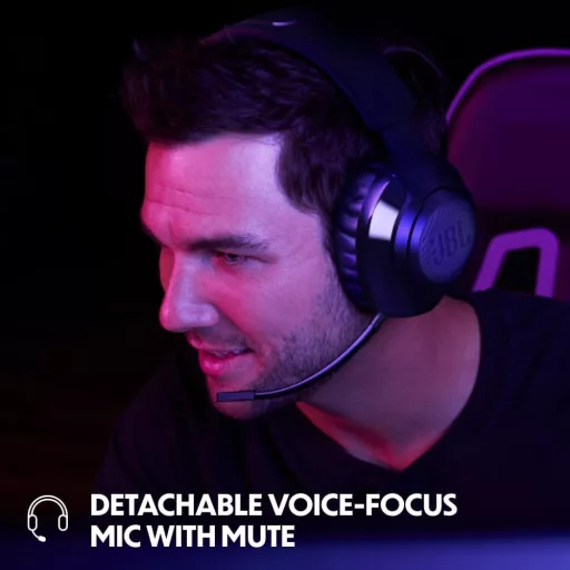 JBL Quantum 350 Wireless Gaming Headset 2.4GHz USB-C Boom Mic Fekete