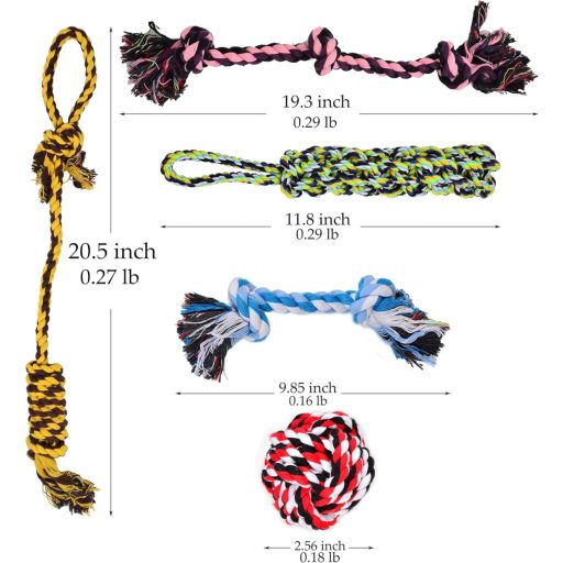 Youngever 8 darabos kutyajáték szett kölyköknek fogazáshoz és rágcsáláshoz