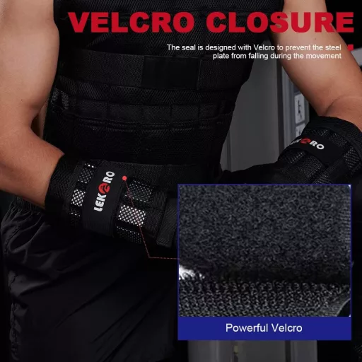 Pár nastaviteľných závaží na zápästie LEKÄRO na fitness, beh a chôdzu