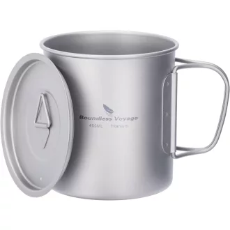   iBasingo Titán Kempingbögre Fedővel és Összecsukható Fogantyúval 200-750ml