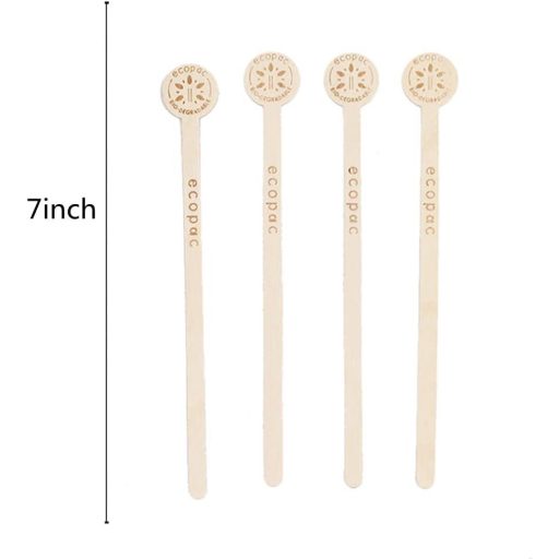100db Fa Kávékeverő Pálca, Bioderadálható és Robusztus, Természetes Bükkfa