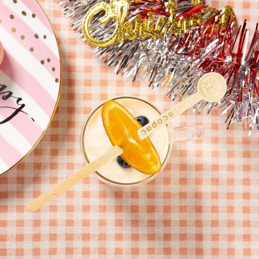 100db Fa Kávékeverő Pálca, Bioderadálható és Robusztus, Természetes Bükkfa