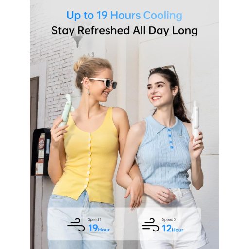 JISULIFE 3-u-1 Ručni Ventilator s Funkcijom Powerbanka i Svjetiljke - USB Punjenje, 12-19 Sati Rada, Prijenosni, Bijeli