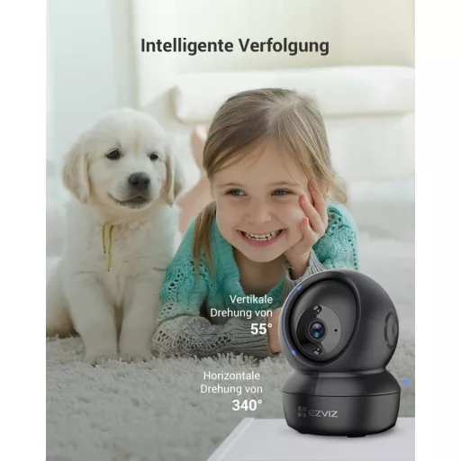 EZVIZ C6N 1080p WiFi IP Kamera - Beltéri Biztonsági Kamera Kétirányú Hanggal, Mozgásérzékeléssel, Éjjellátóval Kisállat és Baba Figyeléshez,