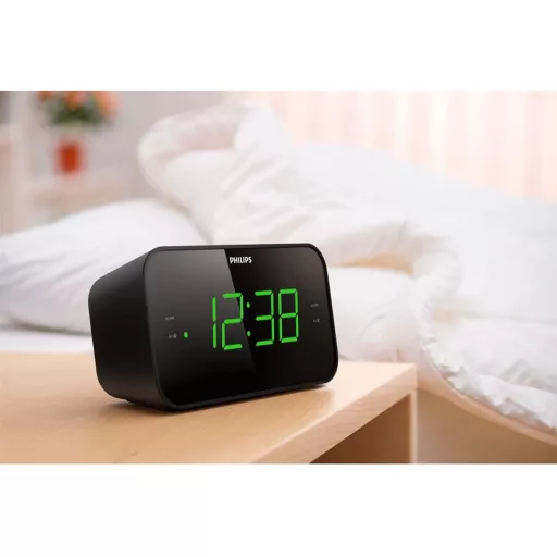 Radio-ceas deșteptător Philips TAR3306 cu afișaj mare, alarmă dublă și temporizator de oprire
