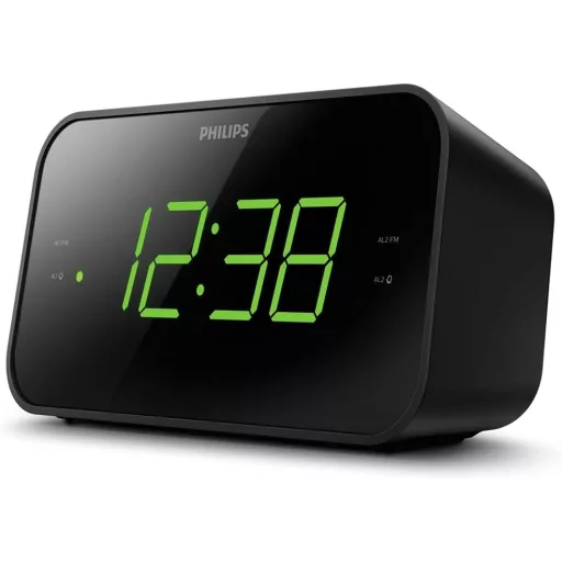 Philips TAR3306 Rádiós Ébresztőóra Nagy Kijelzővel, Dupla Riasztás és Alvásidőzítő
