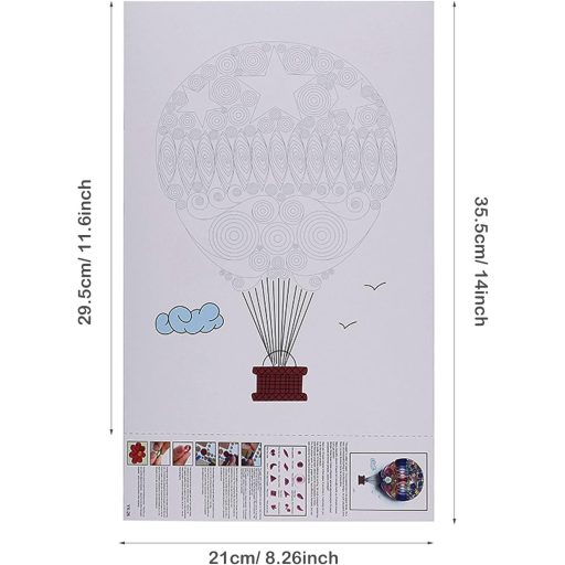 Set de 48 de piese pentru quilling din hârtie Woohome, cu șabloane și modele