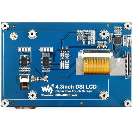 Waveshare 4.3" DSI LCD kijelző Raspberry Pi-hez 800×480 IPS érintőképernyő