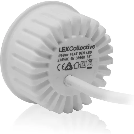 Lex Collective LED keramický modul 230V 5W GU10 teplá biela stmievateľný spot 10ks