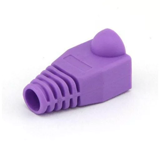 CAT5E CAT6 RJ45 Ethernet hálózati kábel feszültségmentesítő boots - lila( 100 db-os csomag)