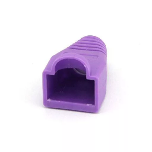 CAT5E CAT6 RJ45 Ethernet hálózati kábel feszültségmentesítő boots - lila( 100 db-os csomag)