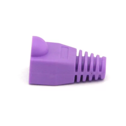 CAT5E CAT6 RJ45 Ethernet hálózati kábel feszültségmentesítő boots - lila( 100 db-os csomag)