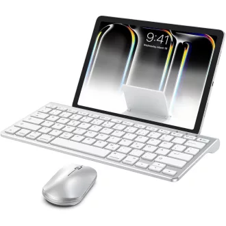   OMOTON olasz Bluetooth billentyűzet MacBook-hoz, numerikus résszel, fehér