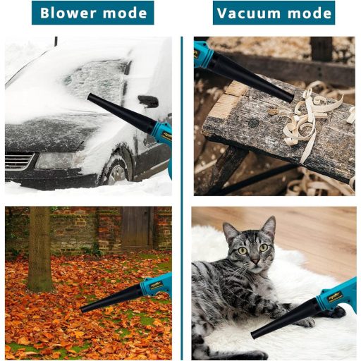 Mellif 18V LXT akkumulátoros lombfúvó gyűjtőtasakkal Makita kompatibilis