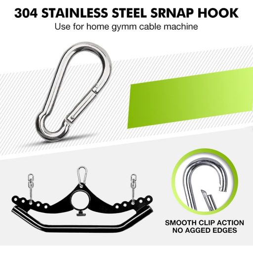 Mâner vâslă SevnElk LAT pentru tracțiuni la helcometru - Mâner rotativ cablu aparat fitness pentru antrenamentul mușchilor spatelui și al tricepsului - Echipament fitness pentru acasă 100k