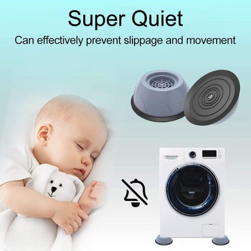 YuhooTech Mosógép Láb Gumitalpak 4 db Rezgéscsillapító Vibráció Elleni Párnák