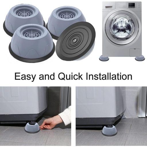 YuhooTech Mosógép Láb Gumitalpak 4 db Rezgéscsillapító Vibráció Elleni Párnák