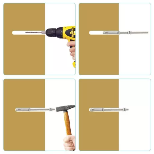 AMONENZ M8 set de șuruburi de expansiune din oțel inoxidabil, 2 buc. - rezistente și anticorozive