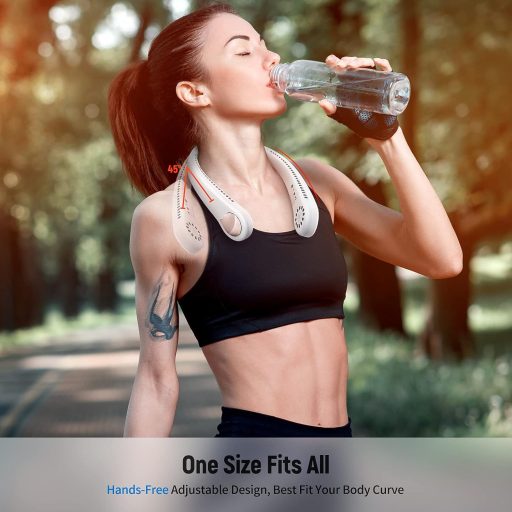 SMARTDEVIL Ventilator oko vrata - Prijenosni rashladni uređaj za vrat bez lopatica s 3 brzine, punjivi, za ured, putovanja i kampiranje