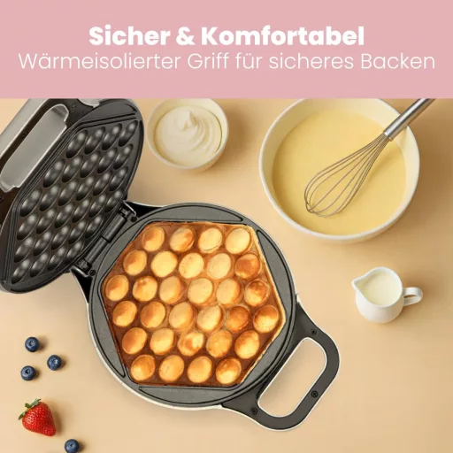 Clatronic buborékos gofri sütő 700W, 180° forgatható, tapadásmentes felület