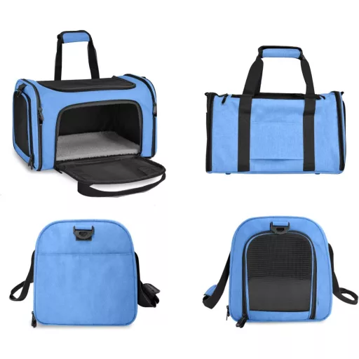 Qlfyuu sklopiva transportna kutija za mačke i pse, prijenosna torba za nošenje do 25 kg