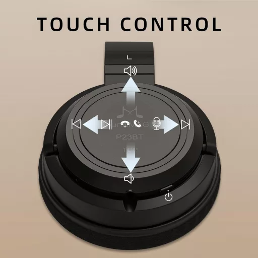 SoundMAGIC P23BT Bluetooth fejhallgató zajszűrés mikrofonnal, HiFi hang fekete