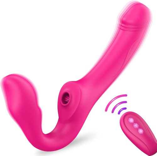 Vibrator pentru cuplu Amoochoo - Dublă plăcere pentru femei, cu 10 moduri de stimulare clitoridiană și a punctului G