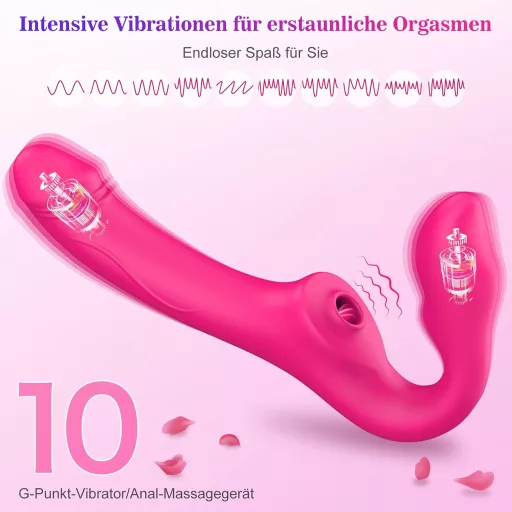 Amoochoo Páros Vibrátor - Dupla Élvezet Nőknek, 10 Módú Csiklóizgató és G-pont Stimuláló