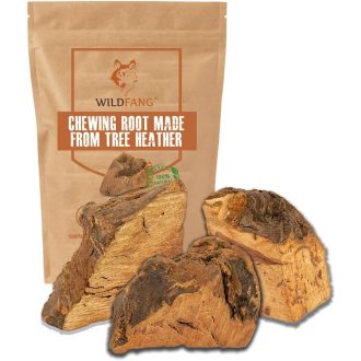  Wildfang Csipkebokor Rágógyökér Kutyáknak - Tartós Természetes Rágófa Játék Fogápoláshoz, Stressz Csökkentéshez, Rágóizom Erősítéshez - 3 db