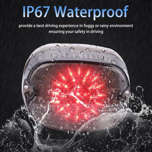 JMTBNO Motocicletă LED Stop Spate cu Semnalizatoare Frână Lentilă Fumurie Harley Sportster Dyna Road King