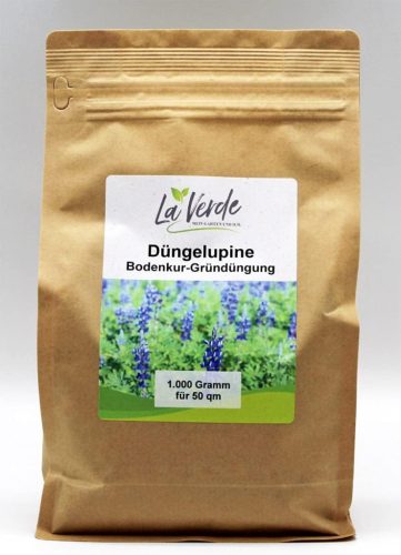 La Verde Kék Csillagfürt Vetőmag 1000g - Talajjavító Növény, Fagyálló, Magas Csírázási Arány, Kertészkedéshez, GMO-mentes