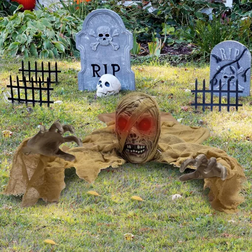 JOYIN Halloween Zombi Talajleszakadó Fényes Szemmel és Hangeffektussal