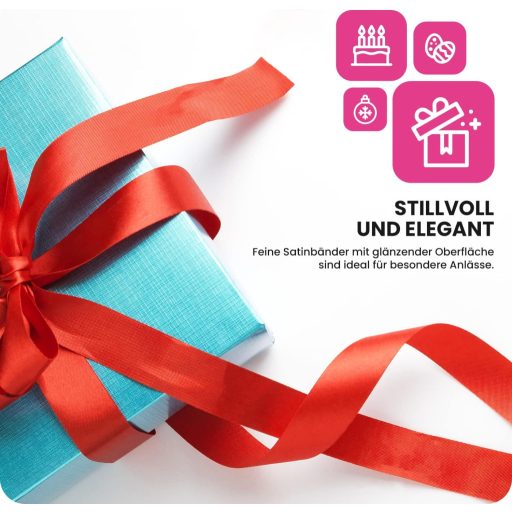 Netuno szatén szalag 12mm x 32m világos ekrü színű dekoratív tekercs kézműveskedéshez esküvőhöz ajándékcsomagoláshoz