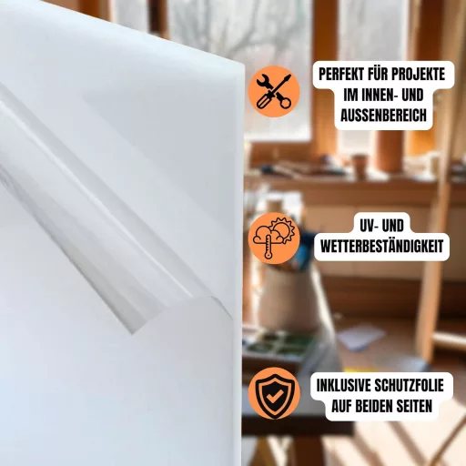 Goya Print Opál Fehér Akril Üveglap 3mm - A4 Méretű Műanyag Lap 2db-os Csomag - Metakrilát Tábla Dekorációhoz, Barkácsoláshoz