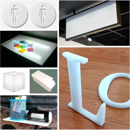 Placă Acrilică Alb Opal Goya Print, 3mm - Format A4, Set 2 Bucăți - Tablă Metacrilat pentru Decorațiuni, Bricolaj