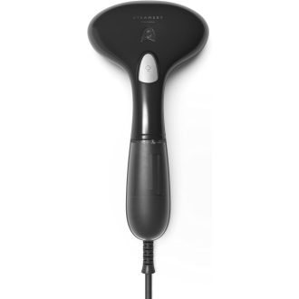   Steamery Cirrus 1 Ruhagőzölő, 1500W, Kompakt Utazási Vasaló, 16-20g/perc Gőzteljesítmény, 25mp Felfűtés, Gyűrődésmentesítő, Fekete