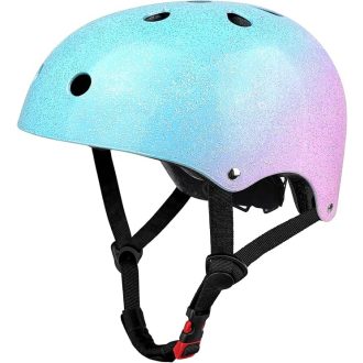   Prilba na bicykel a skateboard s odvetrávaním, detská a dospelá veľkosť S, prilba na BMX a kolobežku s bezpečnostným svetlom