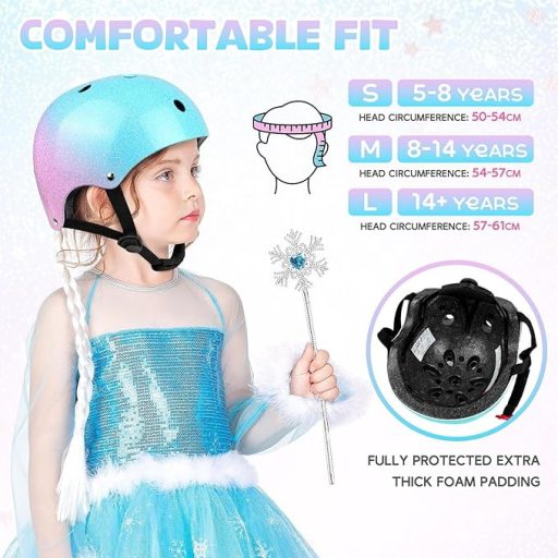 Prilba na bicykel a skateboard s odvetrávaním, detská a dospelá veľkosť S, prilba na BMX a kolobežku s bezpečnostným svetlom