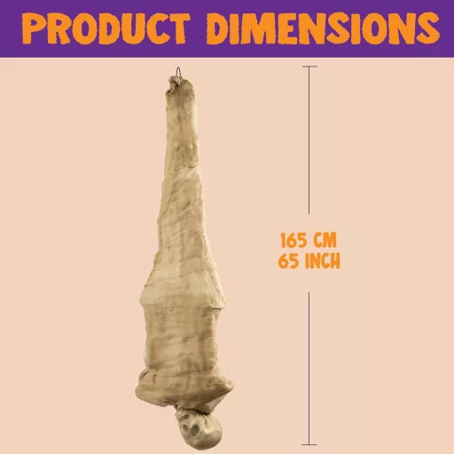 JOYIN 165 cm Halloween Függő Halott Dekoráció Teljes Test Világítással és LED Szemekkel