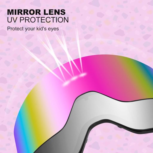 Odoland dječje skijaške naočale cilindrične snowboard UV zaštita široko vidno polje