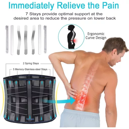 Mercase Lumbális Támogatóöv M-es Méret Hátfájás Sciatica Segédlethez