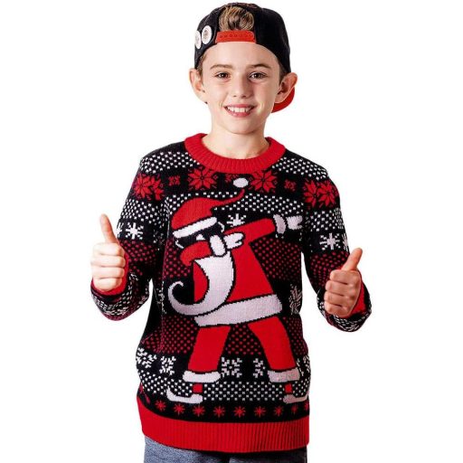 Detský vianočný sveter Shirtgeil s motívom dabingového tanca