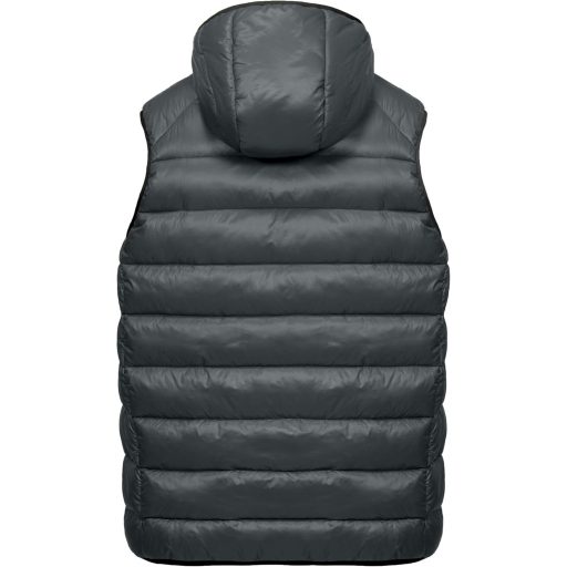 Mapamyumco Vestă bărbați ușoară din puf, mărimea L - Jachetă fără mâneci hidrofugă pentru drumeții, călătorii, sporturi de iarnă, gri