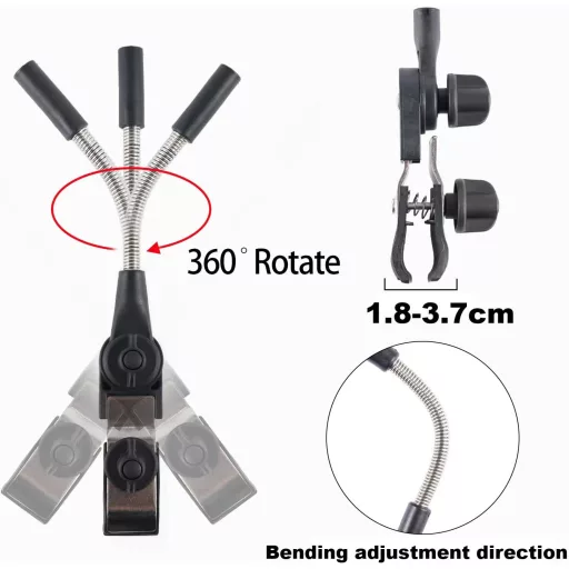 STARRY CITY Babakocsi Napernyő 75 cm Átmérő Univerzális Napvédő Állítható Csipesszel UV50+ Védelem Fekete